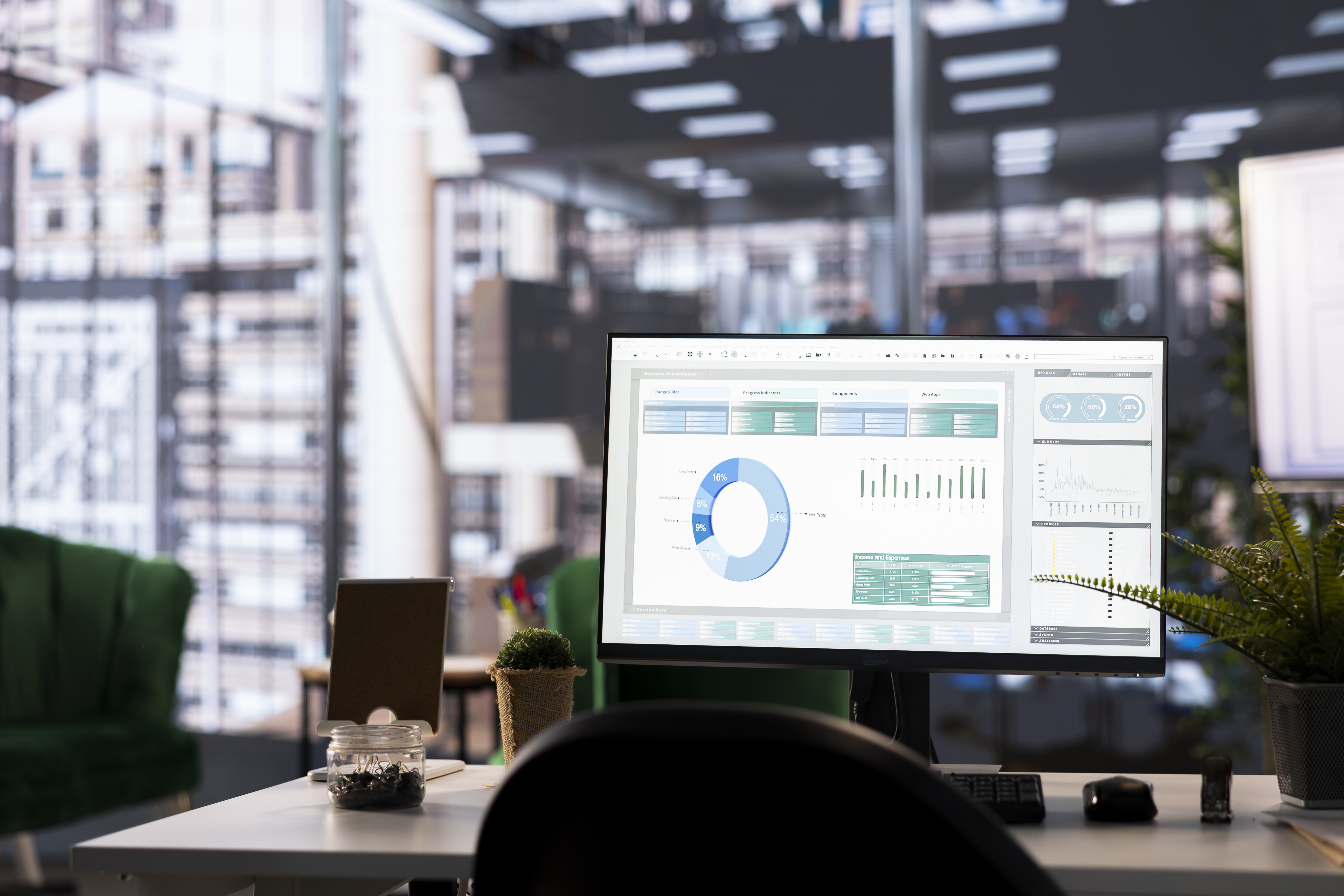 Dashboard in office